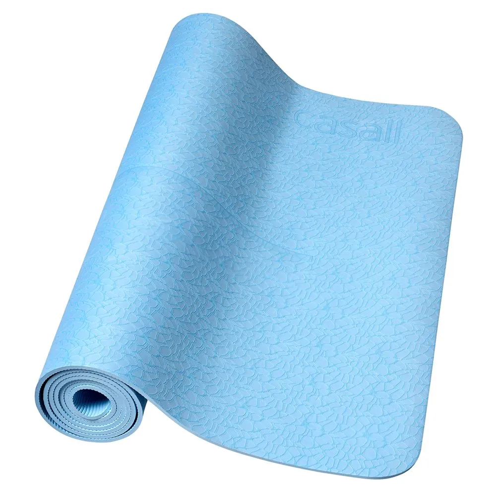 Casall Exercise mat Cushion 5mm PVC free, Yoga matte, Sky blue, One Size Casall Exercise mat Cushion 5mm PVC free, Yoga matte, Sky blue, One Size
