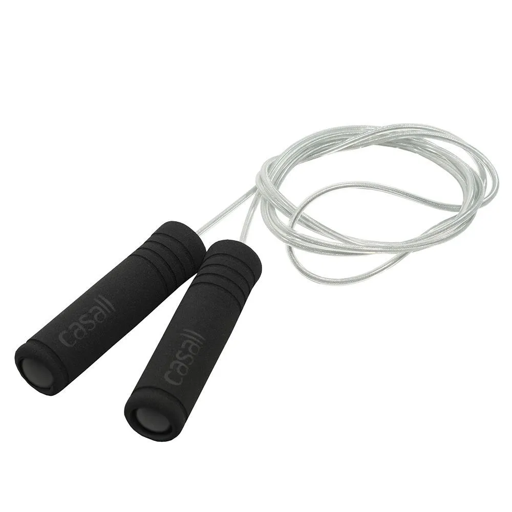 Casall Jump rope steelwire, Hoppetau, Black, One Size Casall Jump rope steelwire, Hoppetau, Black, One Size
