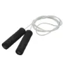 Casall Jump rope steelwire, Hoppetau, Black, One Size