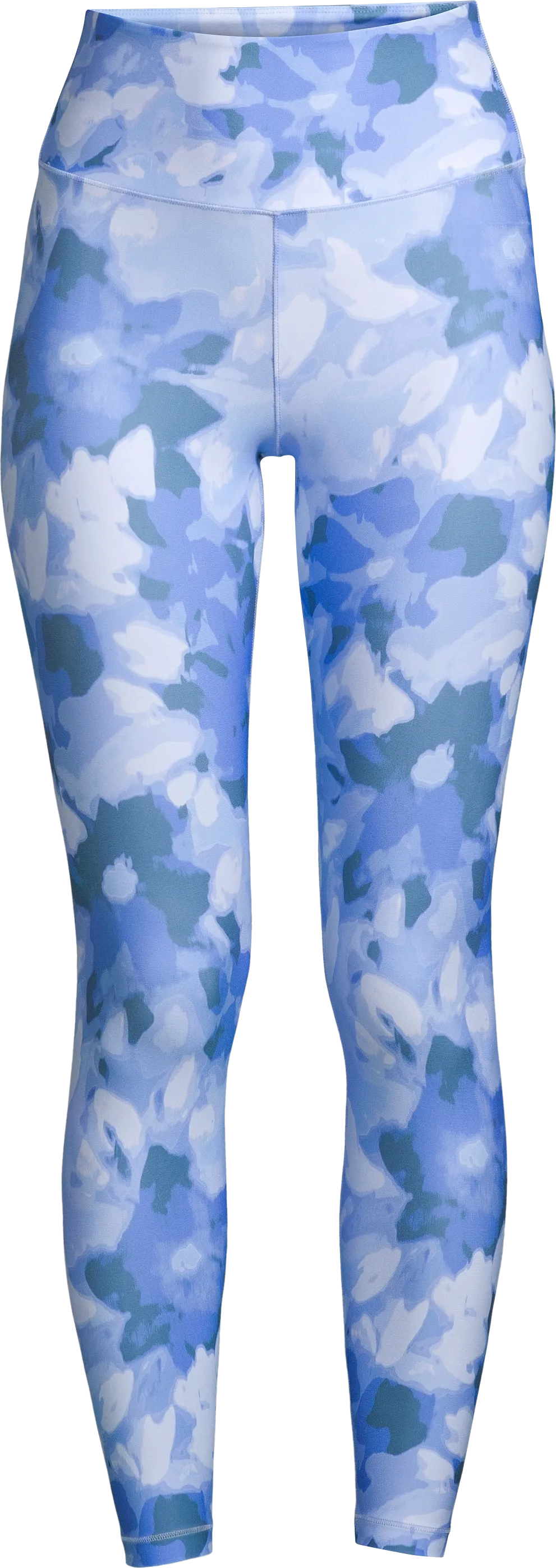 Casall Women's Blossom High Waist Tights, Blossom blue