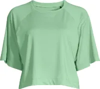 Casall Women's Laser Mesh Crop Tee Casall Women's Laser Mesh Crop Tee