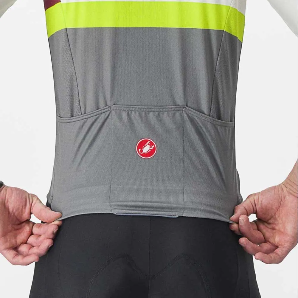 Castelli A Blocco Kort Ermet Trøye Refurbished, Ivory / bordeaux / electric lime Castelli A Blocco Kort Ermet Trøye Refurbished, Ivory / bordeaux / electric lime