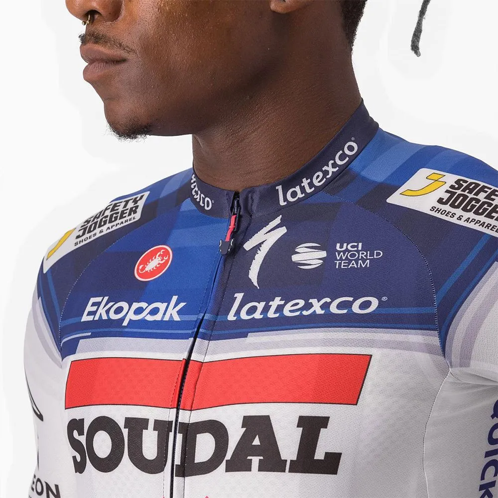 Castelli Aero Race 6.1 Soudal Quick-step 2023 Kort Ermet Trøye, Dark blue / white Castelli Aero Race 6.1 Soudal Quick-step 2023 Kort Ermet Trøye, Dark blue / white