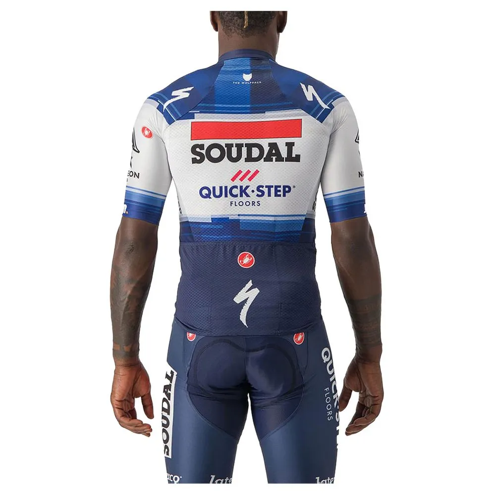 Castelli Aero Race 6.1 Soudal Quick-step 2023 Kort Ermet Trøye, Dark blue / white Castelli Aero Race 6.1 Soudal Quick-step 2023 Kort Ermet Trøye, Dark blue / white