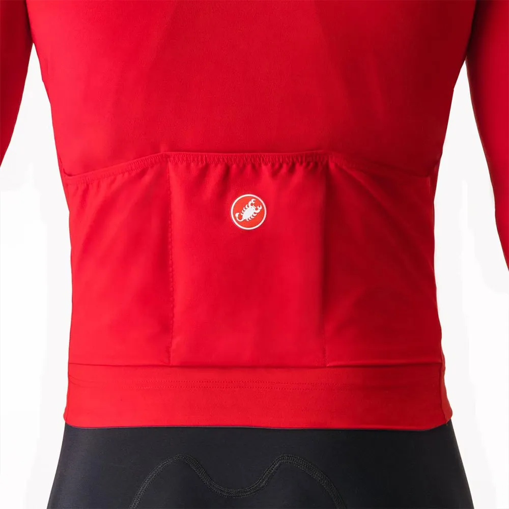 Castelli Aero Race Langermet Trøye, Rich red, XL
