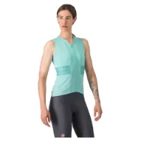 Castelli Anima 4 Sleeveles Jersey til Kvinner i Light Black/Ivory