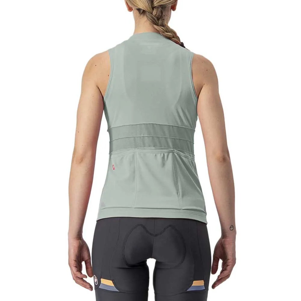 Castelli Anima 4 Sleeveles Jersey til Kvinner i Light Black/Ivory Castelli Anima 4 Sleeveles Jersey til Kvinner i Light Black/Ivory
