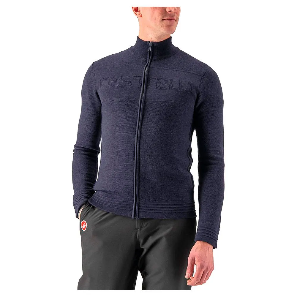 Castelli Armando Genser Med Hel Glidelås, Savile blue, M