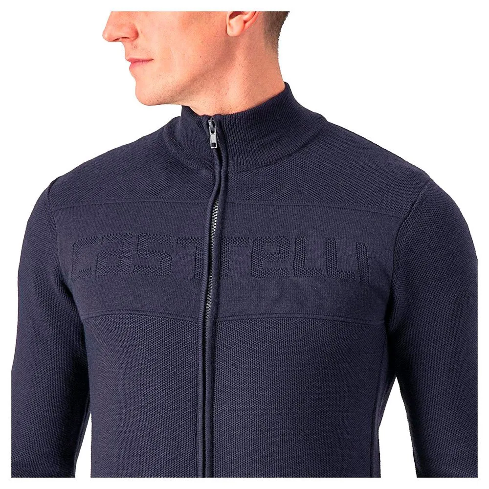 Castelli Armando Genser Med Hel Glidelås, Savile blue, M