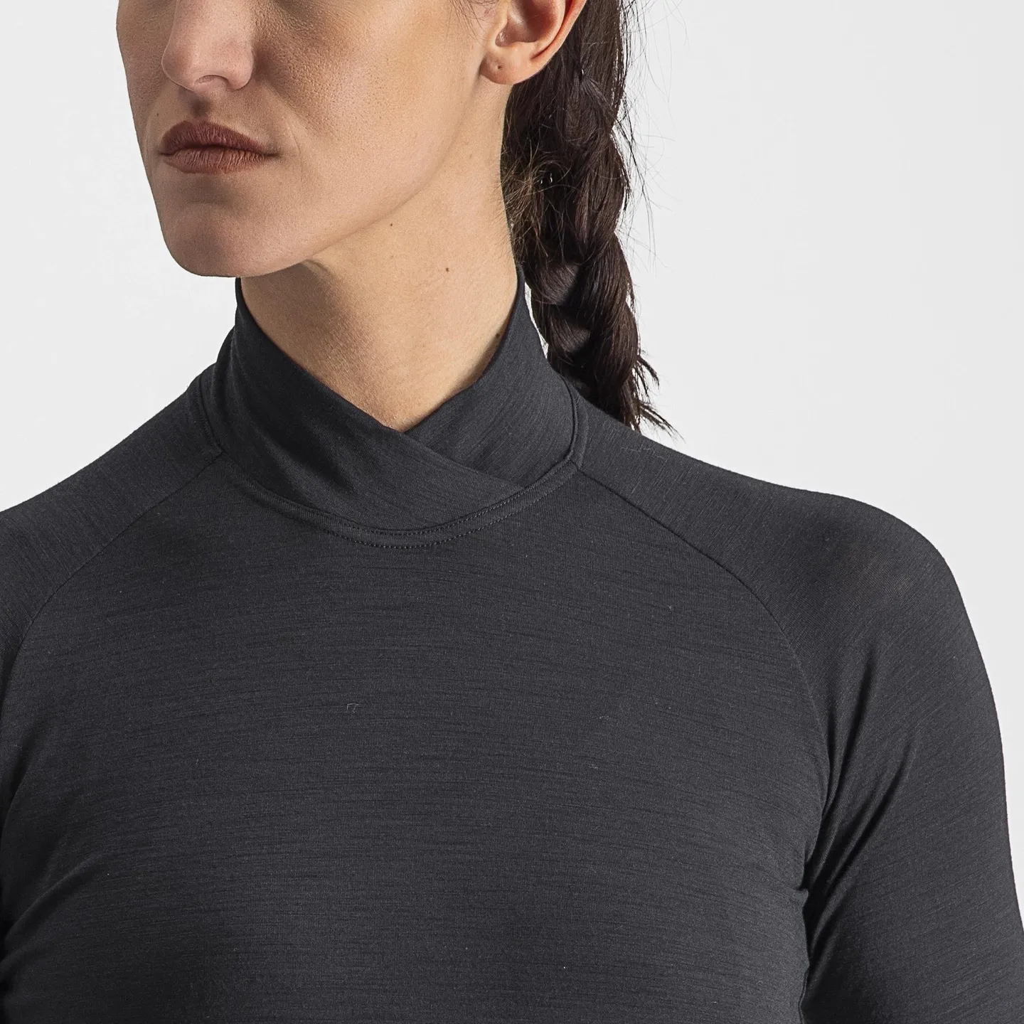 Castelli Bandito Wool LS Dame Undertrøye, Sort