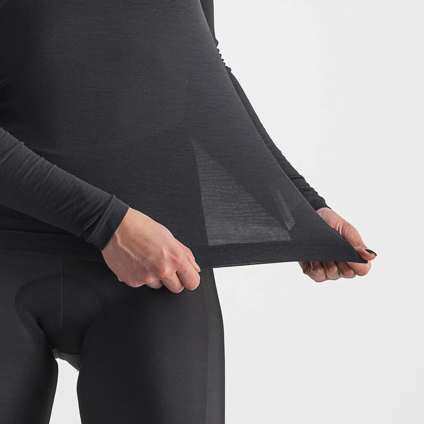 Castelli Bandito Wool LS Dame Undertrøye, Sort