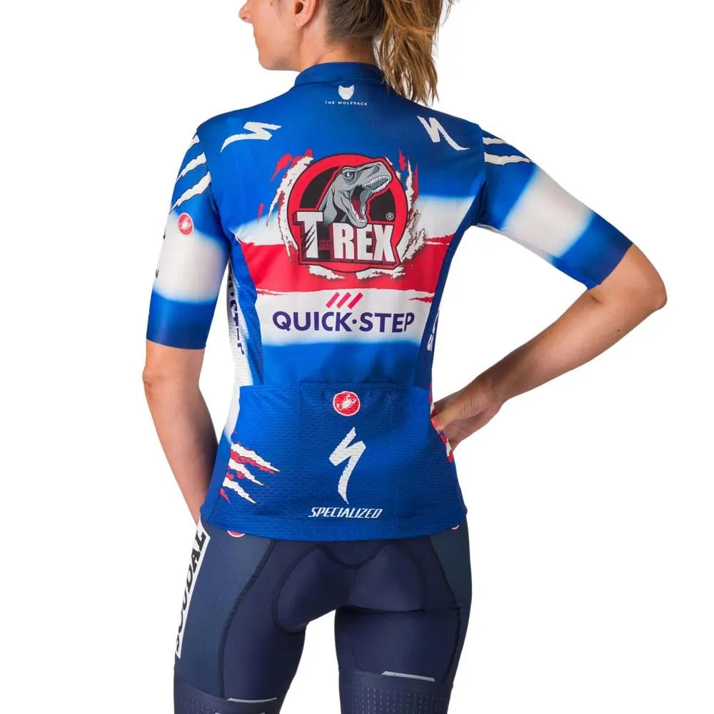 Castelli Competizione 3 T-rex Quick-step Kort Ermet Trøye, Vuelta blue ceramic