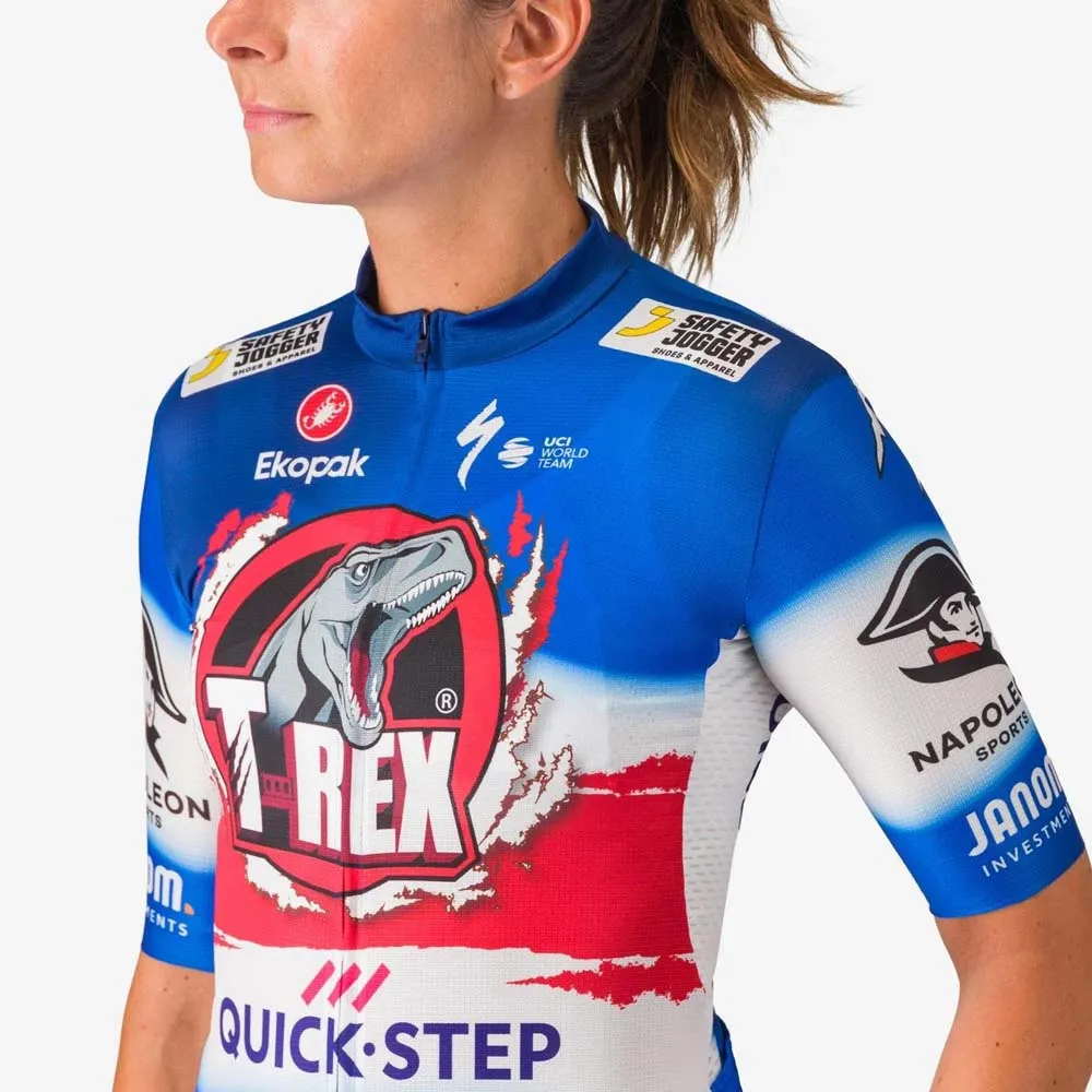 Castelli Competizione 3 T-rex Quick-step Kort Ermet Trøye, Vuelta blue ceramic