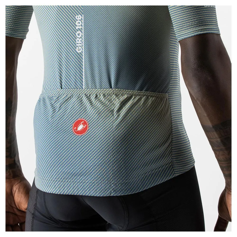 Castelli #giro Giau Kort Ermet Trøye, Green te