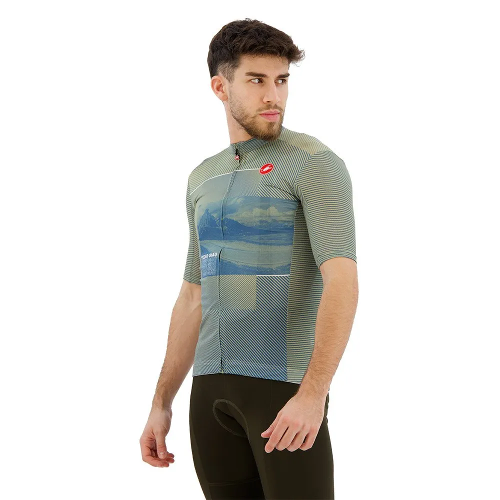Castelli #giro Giau Kort Ermet Trøye, Green te