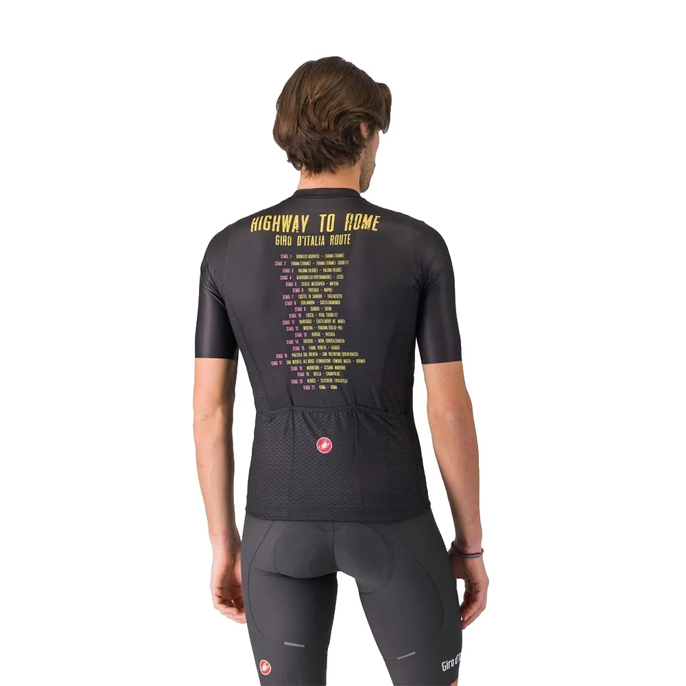 Castelli #giro Highway To Rome Kort Ermet Trøye Castelli #giro Highway To Rome Kort Ermet Trøye