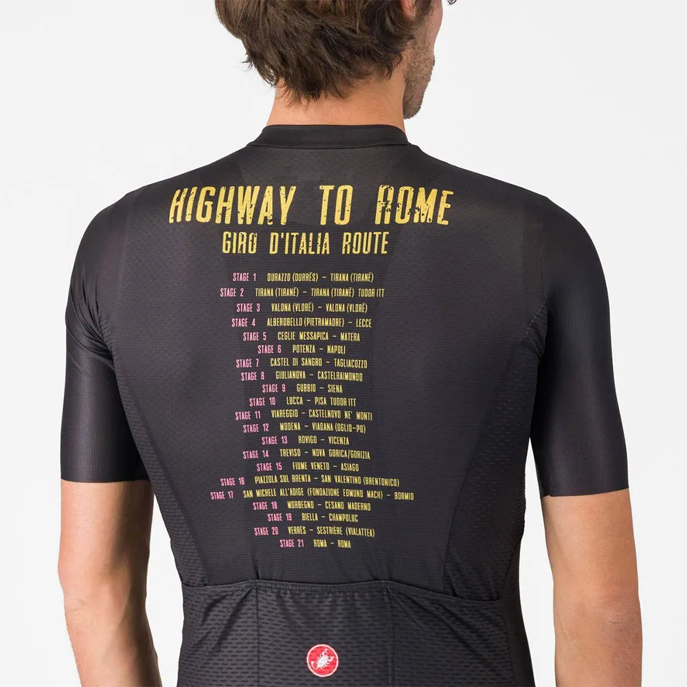 Castelli #giro Highway To Rome Kort Ermet Trøye Castelli #giro Highway To Rome Kort Ermet Trøye