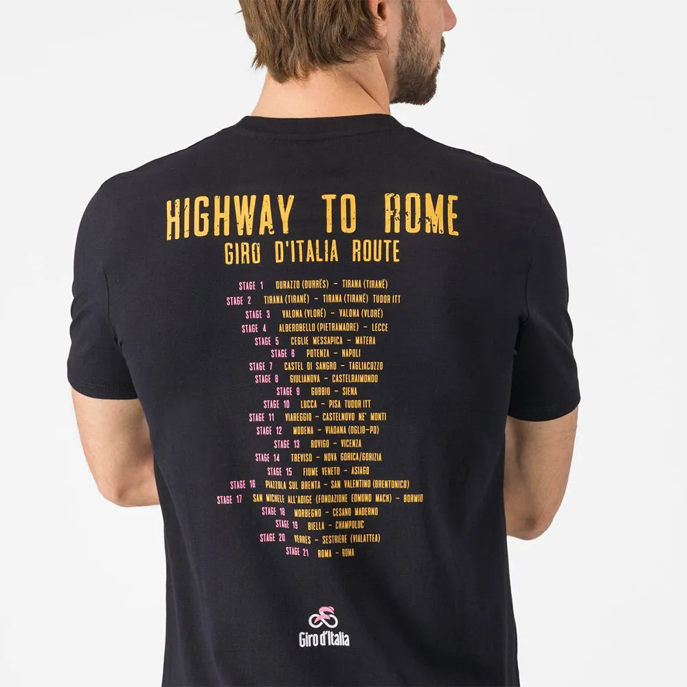Castelli #giro Highway To Rome Kortarmet T-skjorte Castelli #giro Highway To Rome Kortarmet T-skjorte