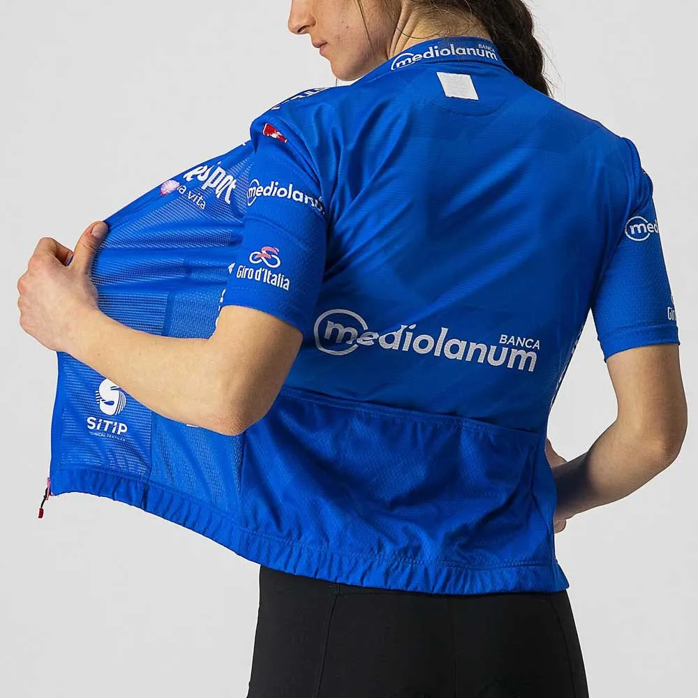Castelli Giro Italia 2021 Competizione Kort Ermet Trøye, Maglia azzurra