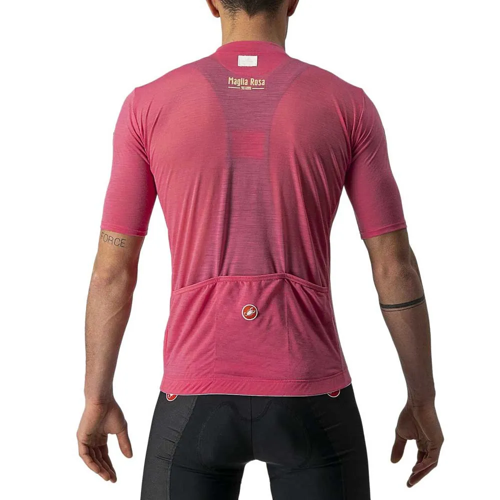 Castelli Giro Italia 2021 Maglia Rosa 90 Years Kort Ermet Trøye, Pink giro Castelli Giro Italia 2021 Maglia Rosa 90 Years Kort Ermet Trøye, Pink giro
