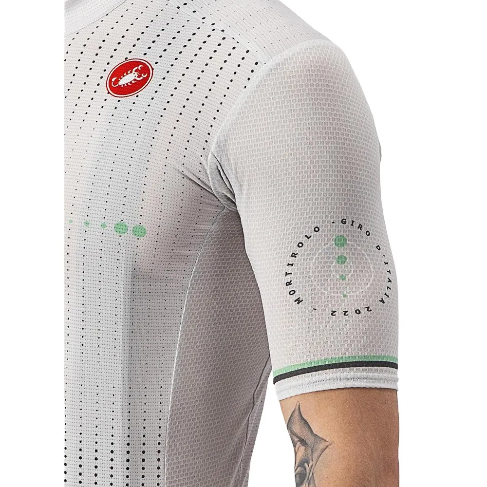 Castelli Giro Italia 2022 Mortirolo Kort Ermet Trøye, Grey