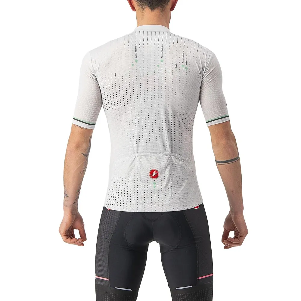 Castelli Giro Italia 2022 Mortirolo Kort Ermet Trøye, Grey