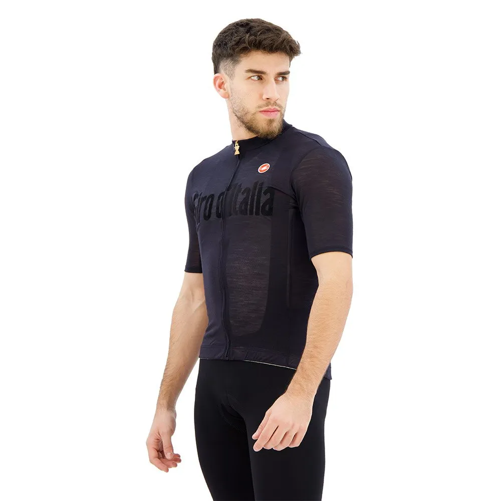 Castelli Giro Italia Heritage Maglia Nera Kort Ermet Trøye Castelli Giro Italia Heritage Maglia Nera Kort Ermet Trøye