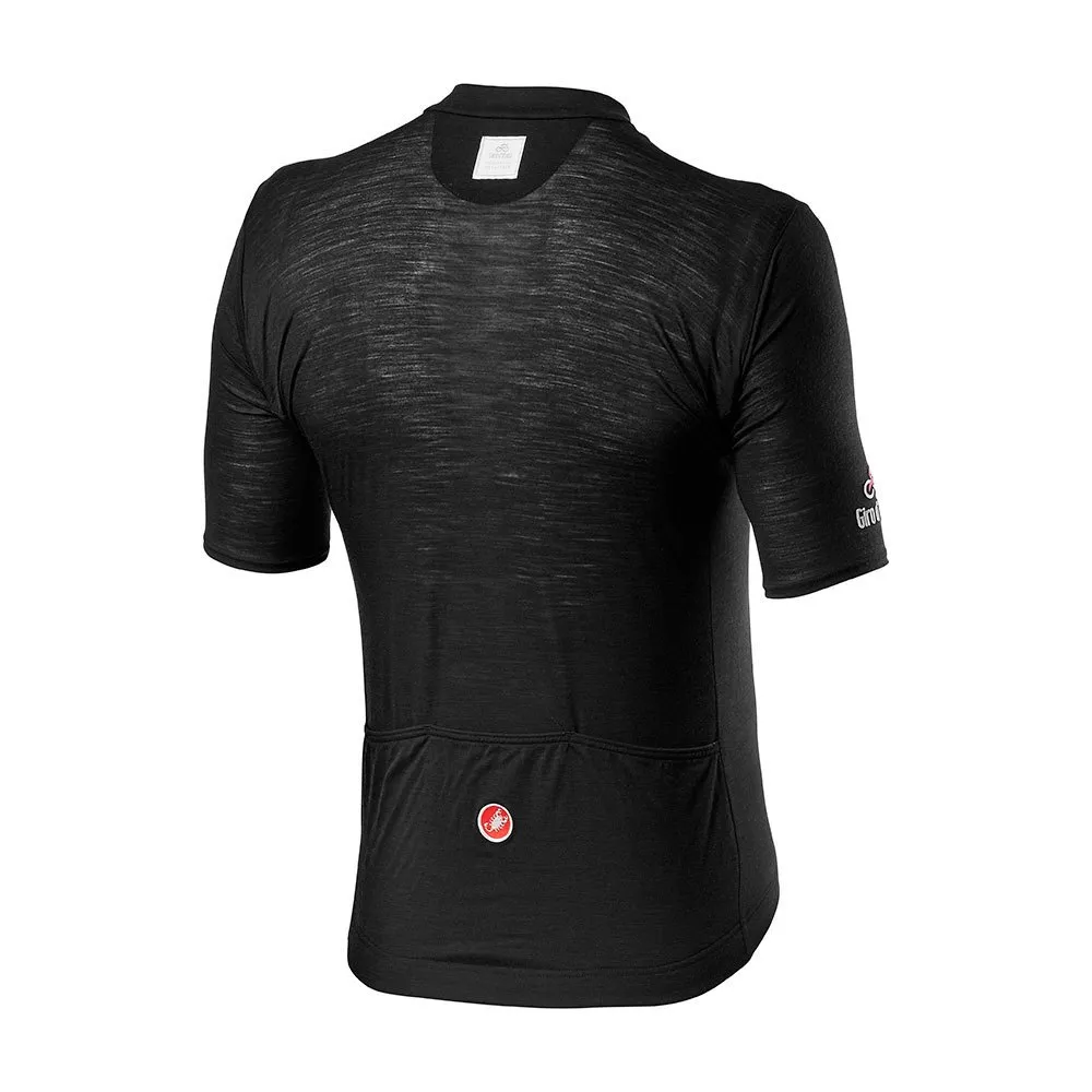Castelli Giro Italia Heritage Maglia Nera Kort Ermet Trøye Castelli Giro Italia Heritage Maglia Nera Kort Ermet Trøye