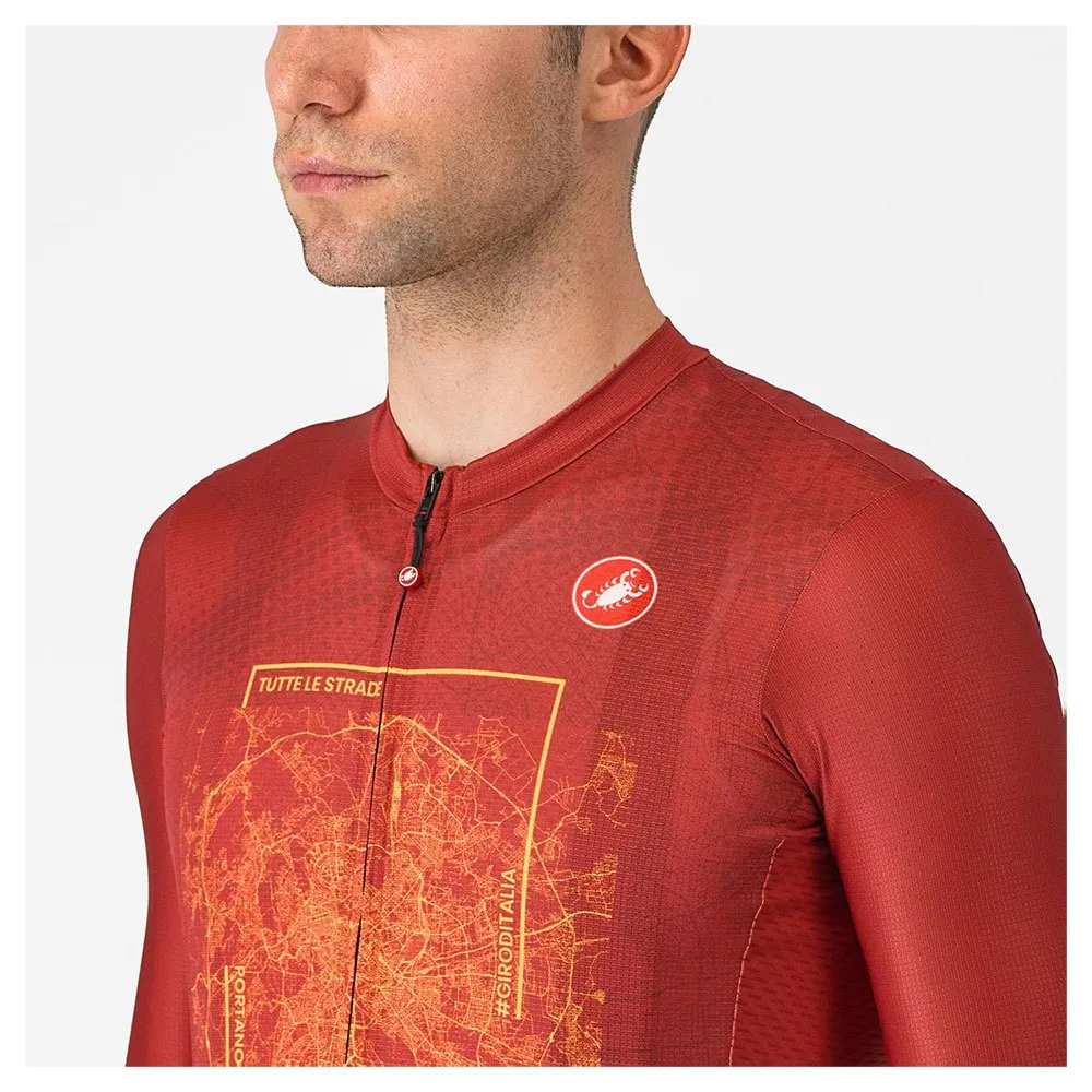 Castelli #giro107 Roma 2024 Kort Ermet Trøye, Purple red Castelli #giro107 Roma 2024 Kort Ermet Trøye, Purple red