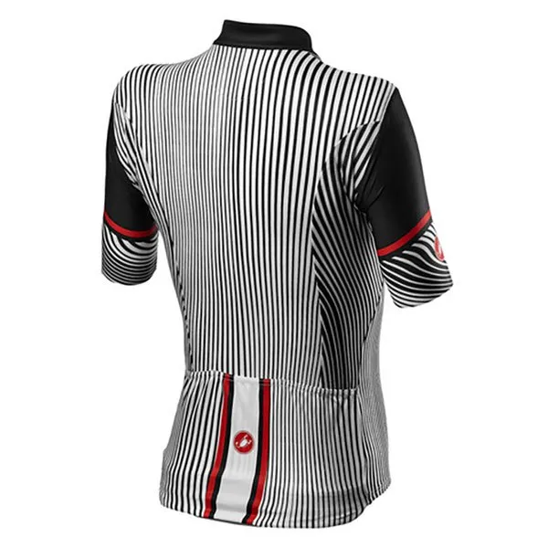 Castelli Illusione Kort Ermet Trøye, Black / white, L Castelli Illusione Kort Ermet Trøye, Black / white, L