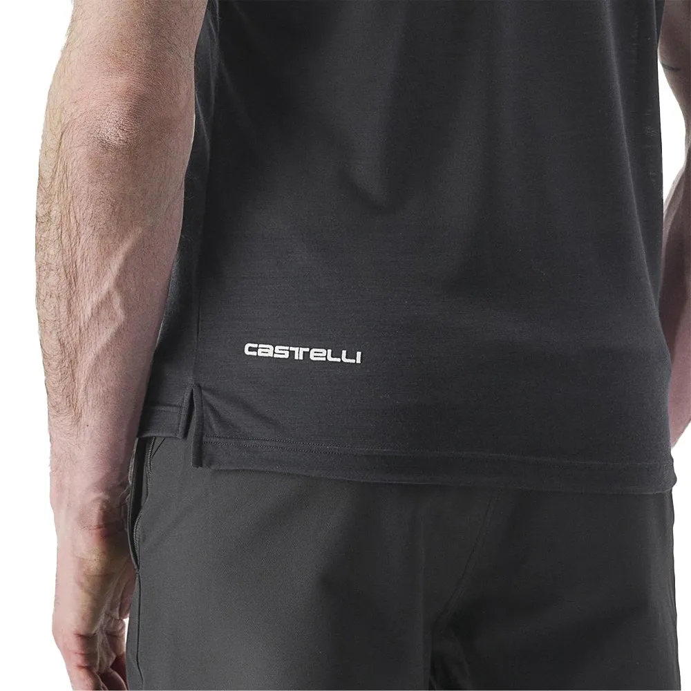 Castelli Merino Kortarmet T-skjorte, Light black, M