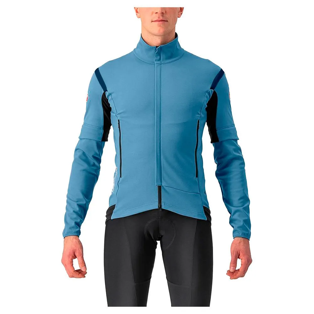 Castelli Perfetto RoS 2 Conv Sykkeljakke, Steel blue / savile blue Castelli Perfetto RoS 2 Conv Sykkeljakke, Steel blue / savile blue