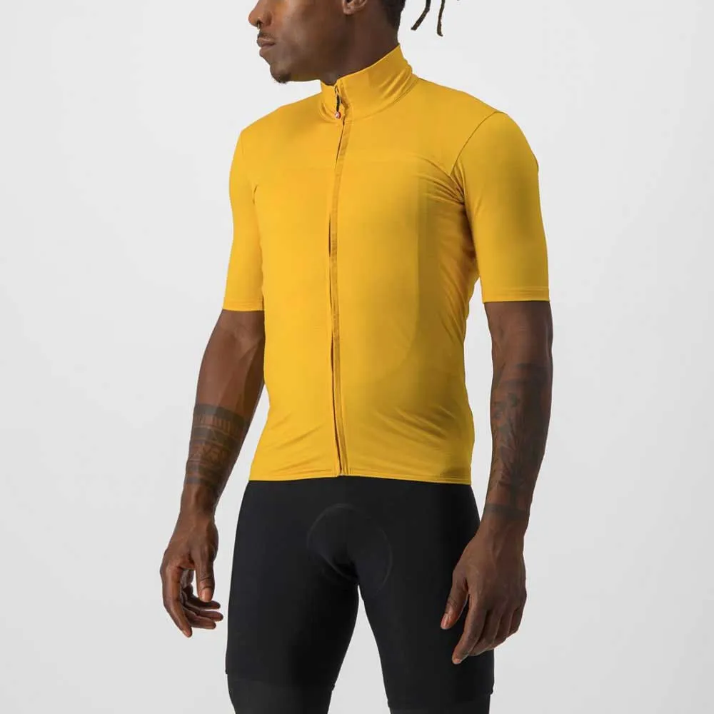 Castelli Pro Thermal Kort Ermet Trøye, Goldenrod, M
