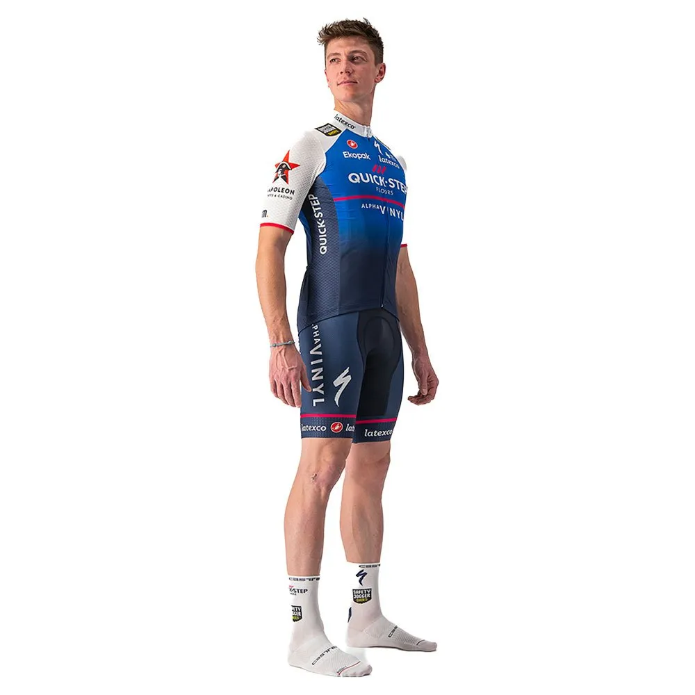 Castelli Quick-step Competizione Kort Ermet Trøye