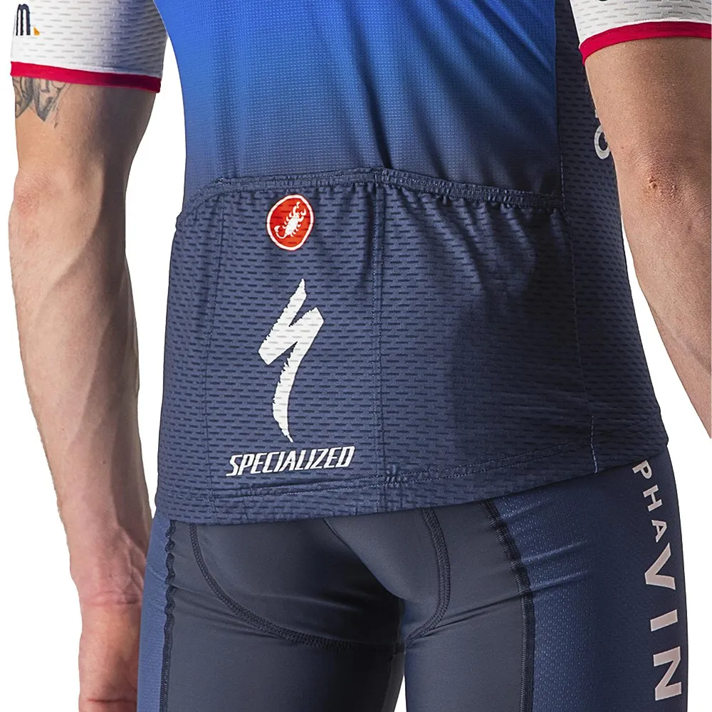 Castelli Quick-step Competizione Kort Ermet Trøye