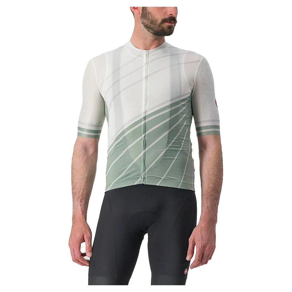 Castelli Speed Strada Kort Ermet Trøye Refurbished, Ivory / defender green Castelli Speed Strada Kort Ermet Trøye Refurbished, Ivory / defender green