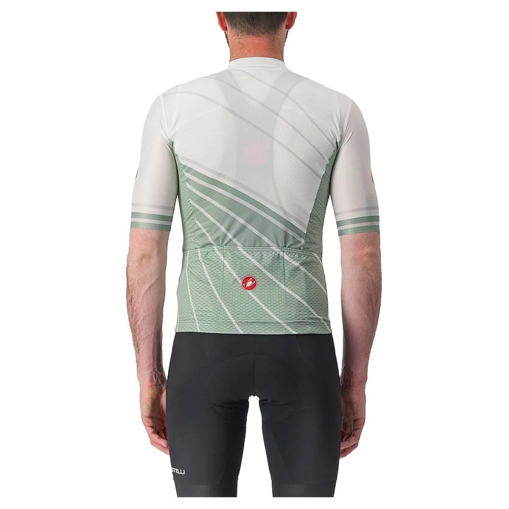 Castelli Speed Strada Kort Ermet Trøye Refurbished, Ivory / defender green Castelli Speed Strada Kort Ermet Trøye Refurbished, Ivory / defender green