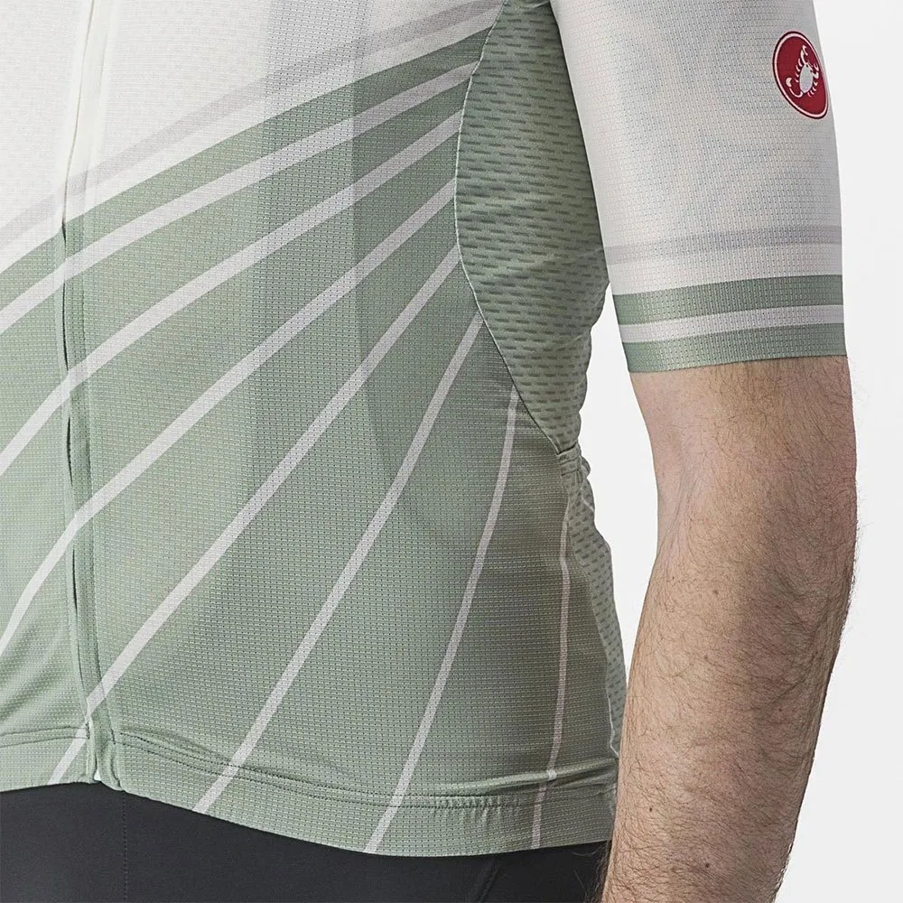 Castelli Speed Strada Kort Ermet Trøye Refurbished, Ivory / defender green Castelli Speed Strada Kort Ermet Trøye Refurbished, Ivory / defender green