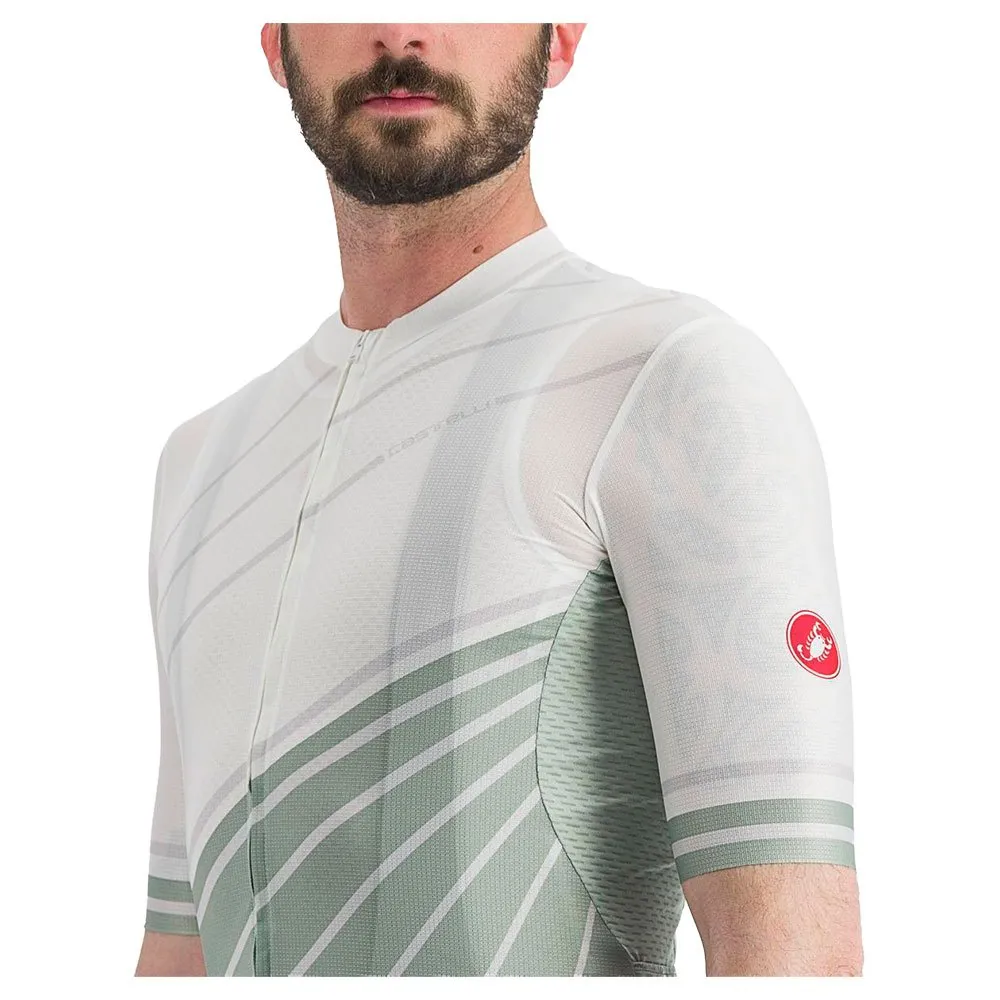 Castelli Speed Strada Kort Ermet Trøye Refurbished, Ivory / defender green Castelli Speed Strada Kort Ermet Trøye Refurbished, Ivory / defender green
