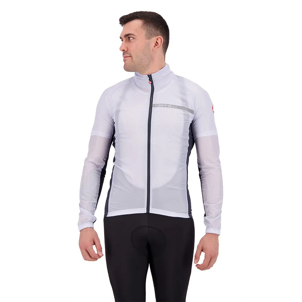 Castelli Squadra Stretch Jakke Refurbished, Silver / dark grey