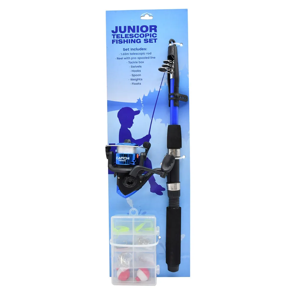 Catch Fishing Junior Fiskestangsett unisex, Blue / black, One Size