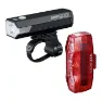 CatEye Ampp + Viz300 Sykkellyktesett, Black / red, 900 / 300 Lysstyrker