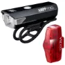 CatEye Ampp100+viz150 Sykkellyktesett, Black, One Size