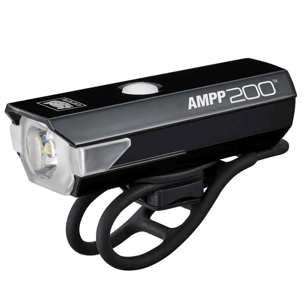 CatEye Ampp200 Usb-c Frontlys, Black, 200 Lysstyrker