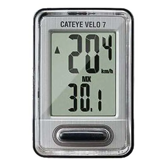 CatEye Velo 7 Sykkelcomputer, Black, One Size CatEye Velo 7 Sykkelcomputer, Black, One Size