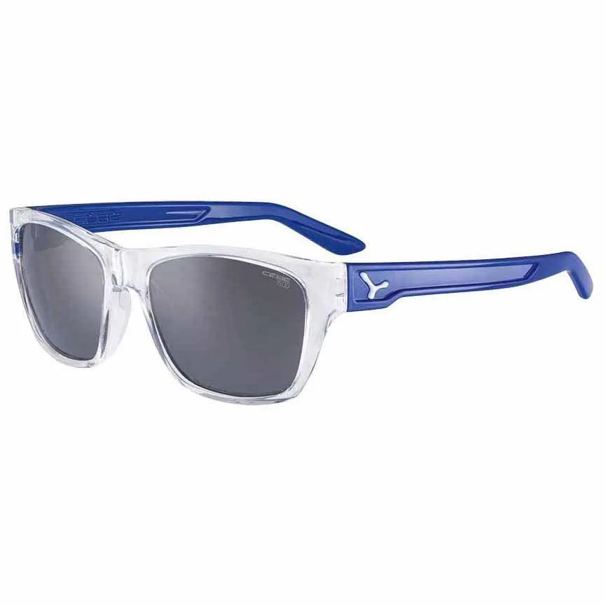 Cebe Hacker Solbriller unisex, Shiny translucent / clear blue, 1500 Grey PC AR Silver Flash Mirror/CAT3 Cebe Hacker Solbriller unisex, Shiny translucent / clear blue, 1500 Grey PC AR Silver Flash Mirror/CAT3