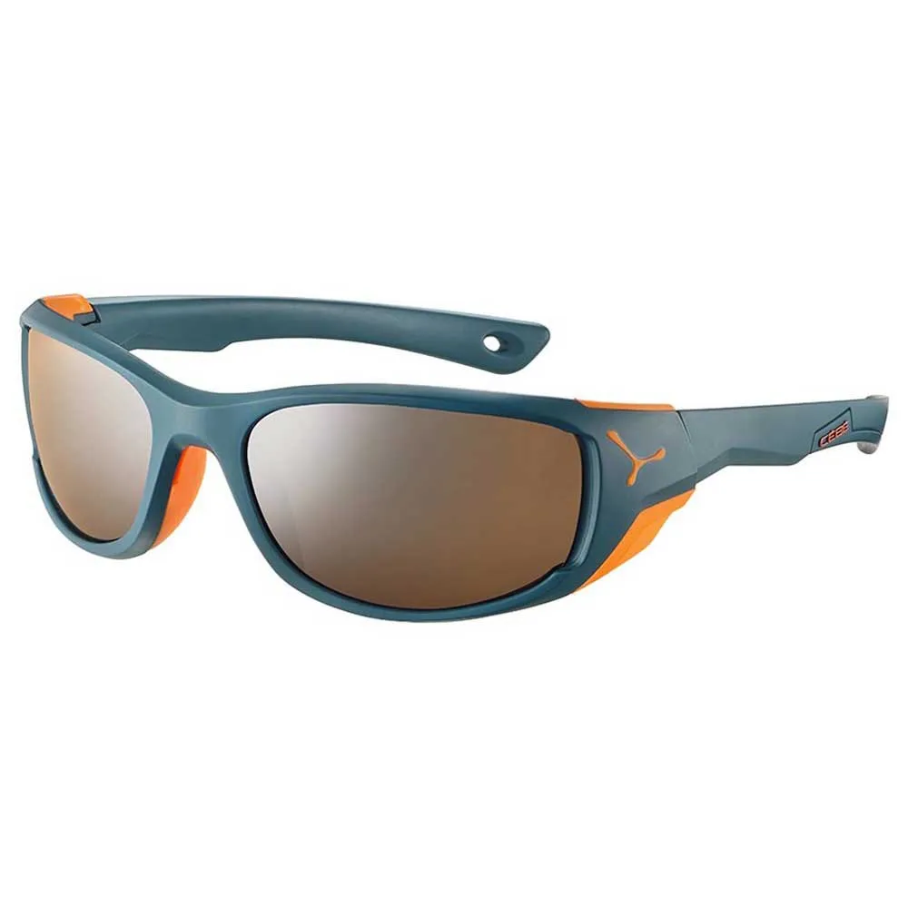 Cebe Jorasses M Solbriller, Matt petrol / orange, Brown Zone Silver Mirror/CAT4