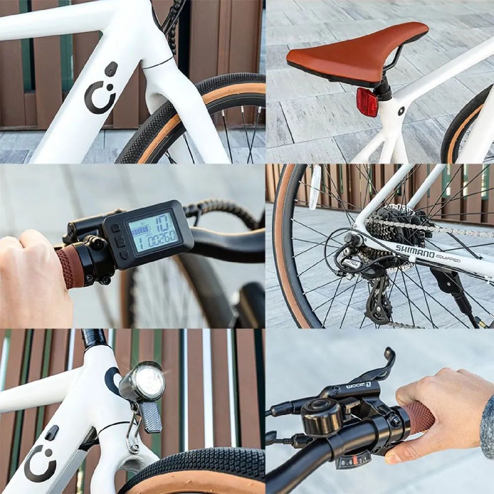 Cecotec Sprint 28´´ Elektrisk Sykkel, White, One Size, Elsykkel