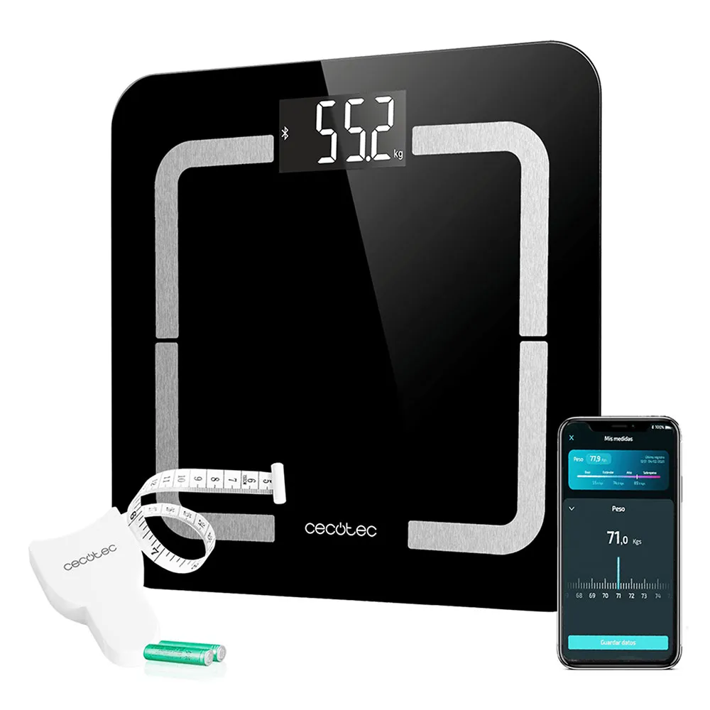 Cecotec Surface Precision Smart Healthy Vekt, Black, One Size Cecotec Surface Precision Smart Healthy Vekt, Black, One Size