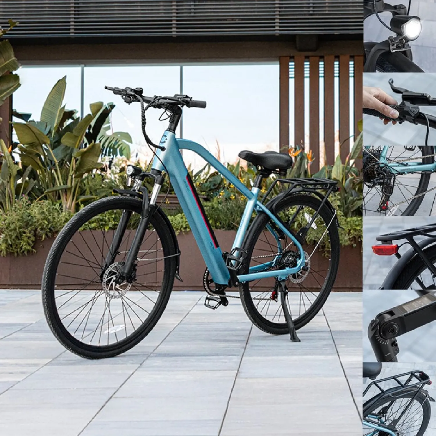 Cecotec Urban Pro 28´´ Elektrisk Sykkel, Blue, One Size, Elsykkel